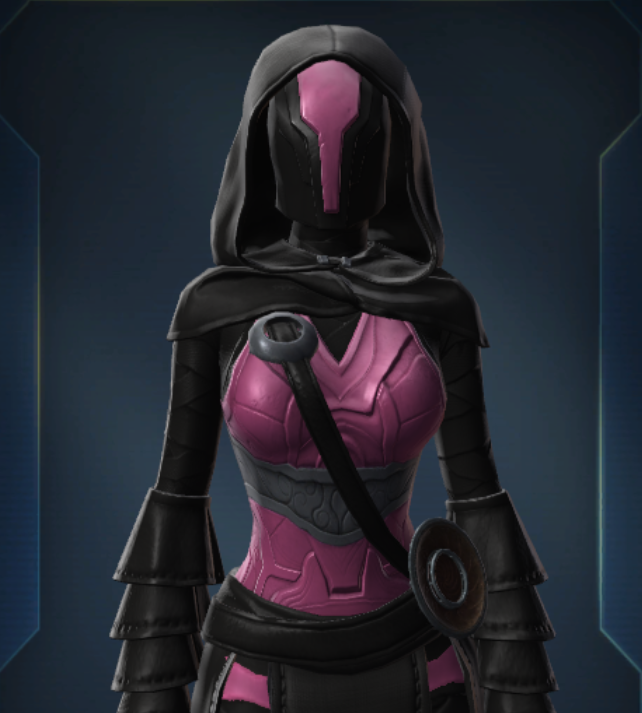 Black and Deep Pink Dye